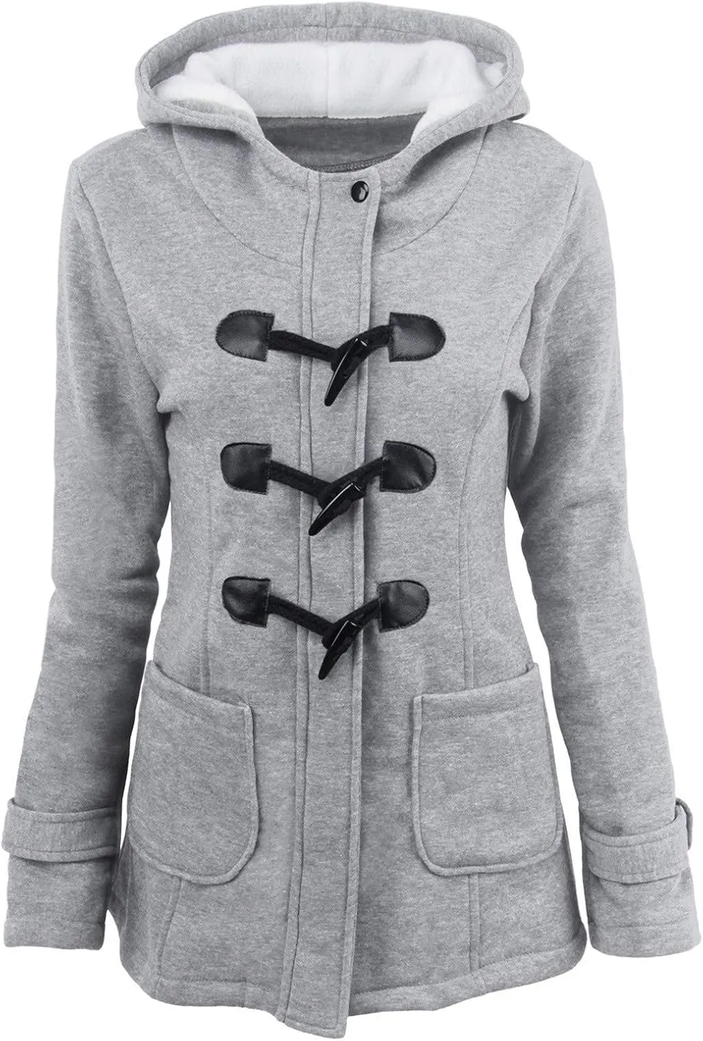2023 Women's Winter Coat Plus Size Thicken Warm Wool Blend Windbreaker Jackets Fashion Fleece Lined Trench Coat Overcoats