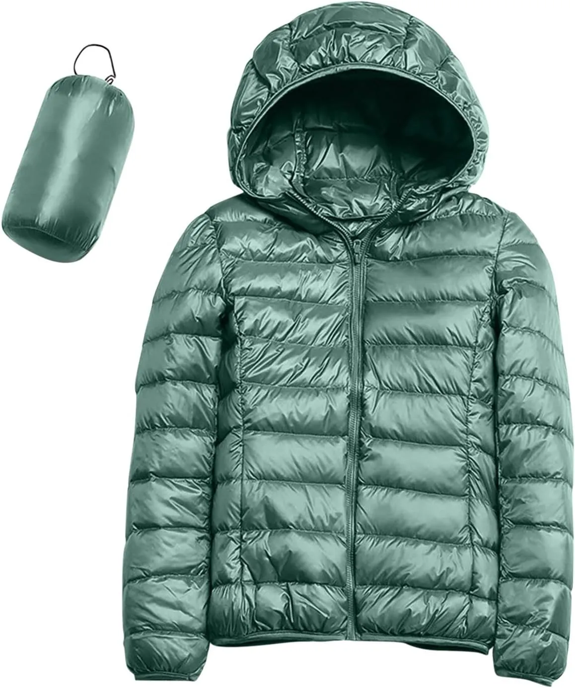 2024 Women Warm Lightweight Hooded Windproof Winter Coat With Recycled Insulation Winter Slim Vintage Coats