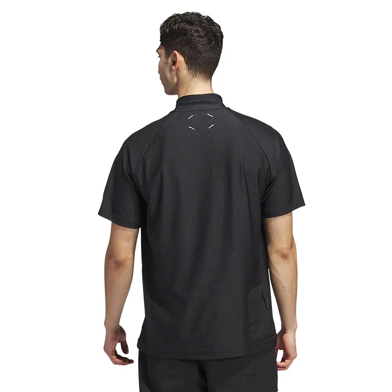 ADIDAS Adicross Mock Neck Men's Polo (Black)