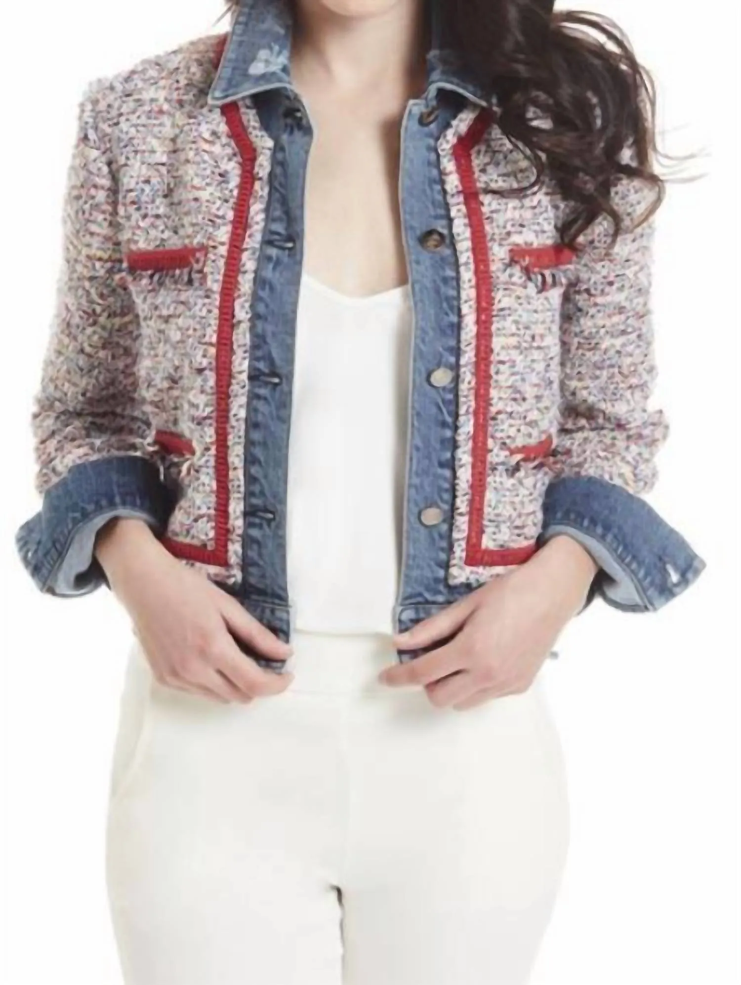 Alberto Makali - Denim and Tweed Jacket