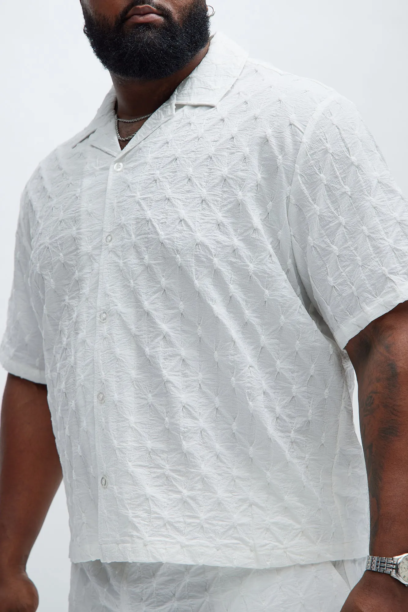 Atticus Textured Shirt - White