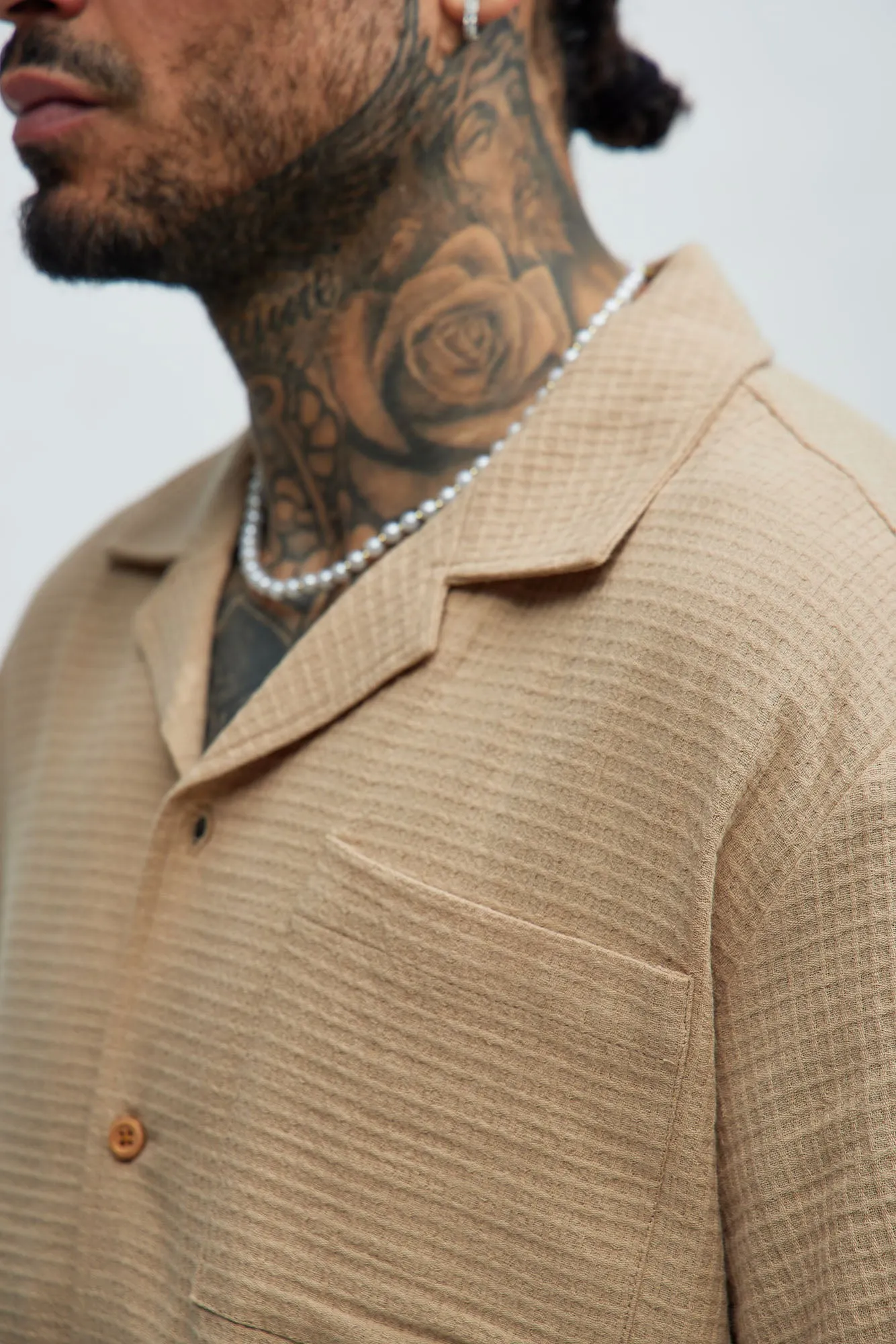 Belgian Textured Shirt - Tan