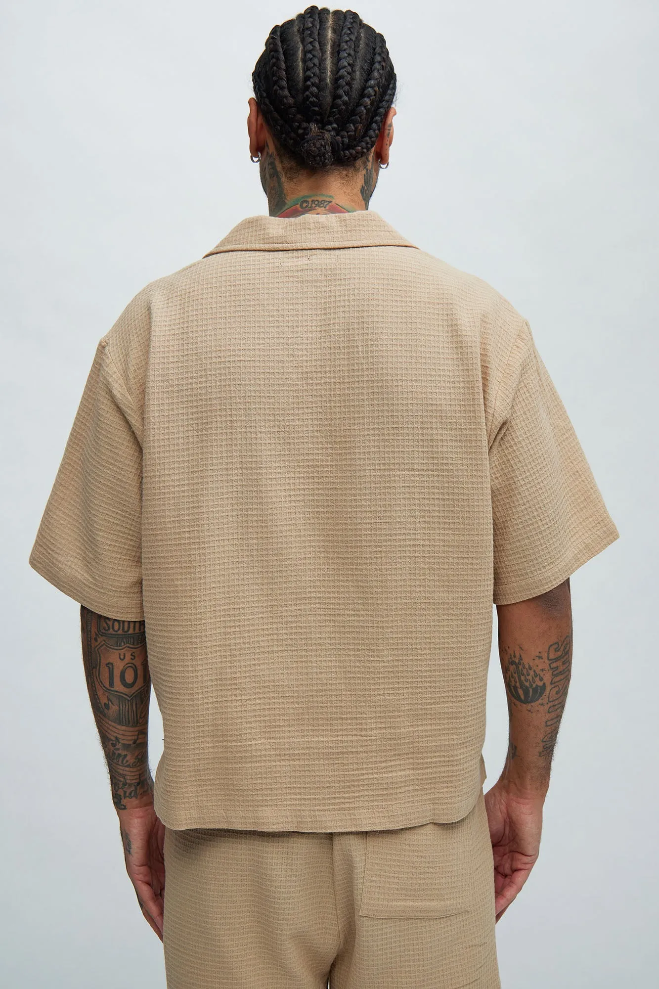 Belgian Textured Shirt - Tan