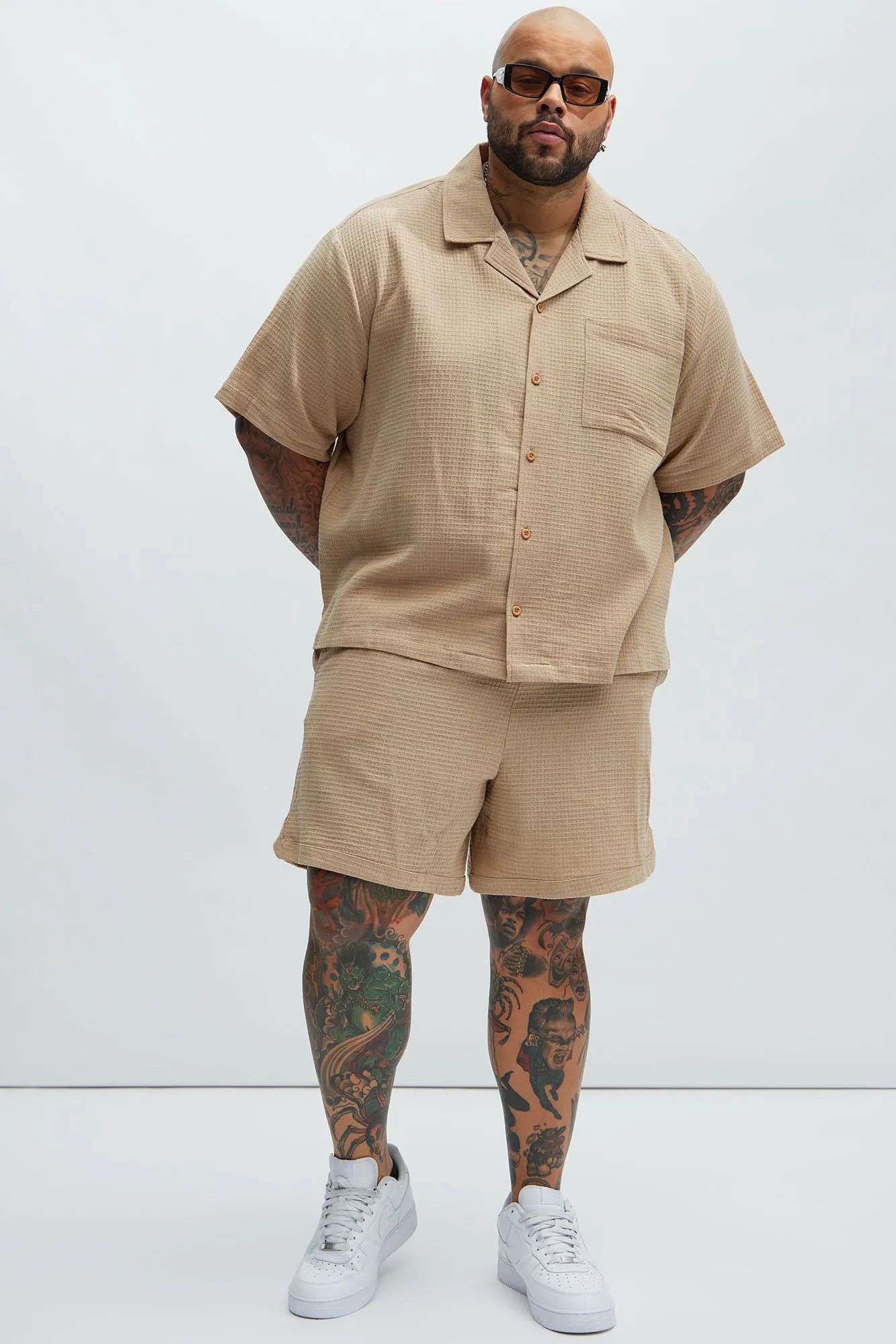 Belgian Textured Shirt - Tan