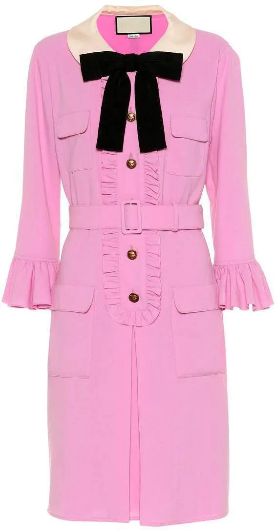 Belted Ruffle Dress