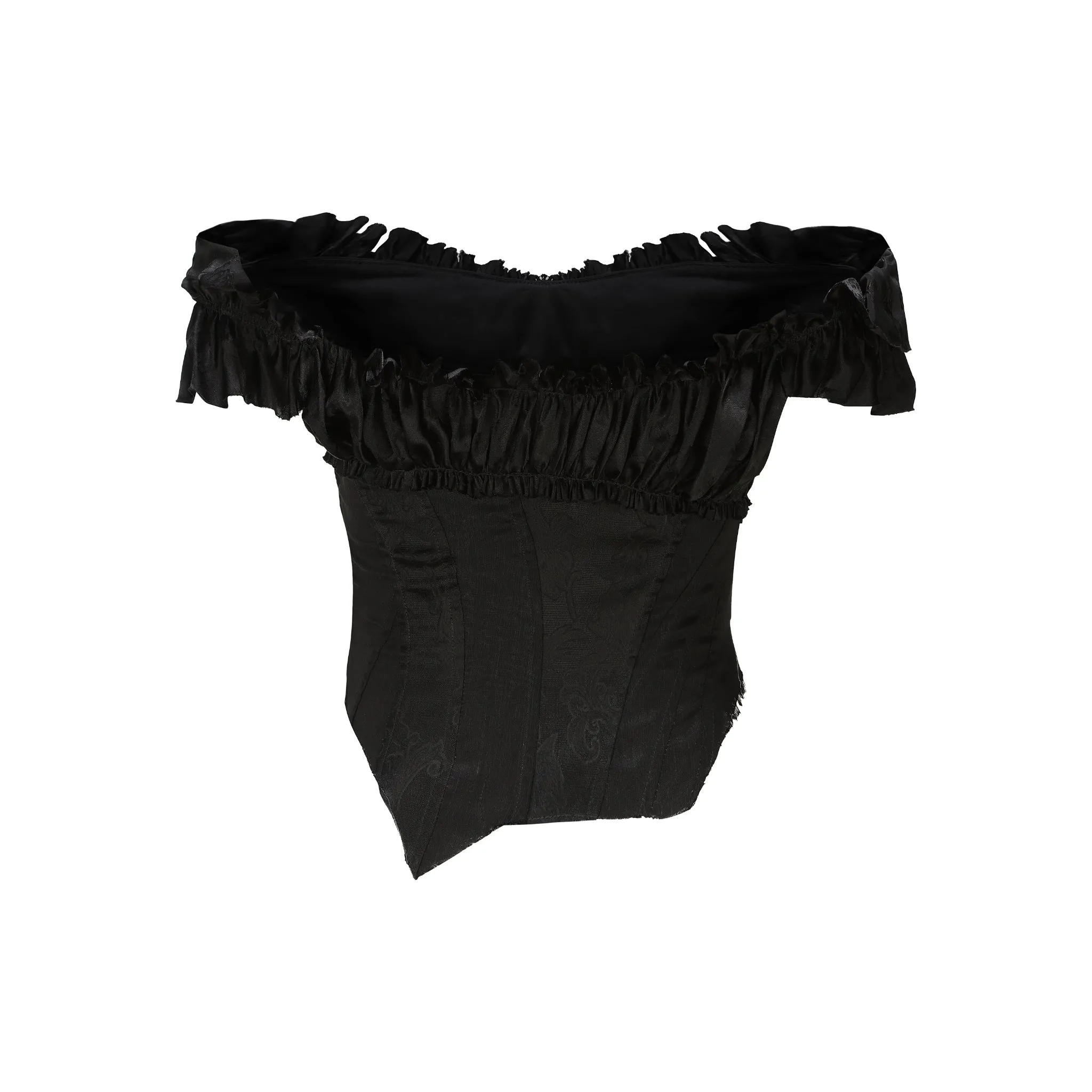 Black Silky Pod Top