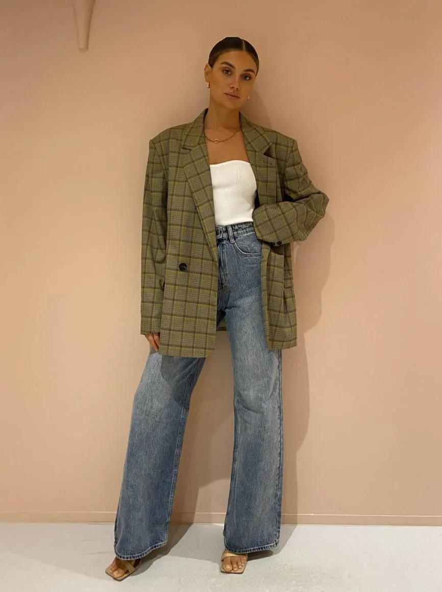 Blanca Jensen Blazer in Khaki/Blue