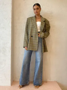Blanca Jensen Blazer in Khaki/Blue