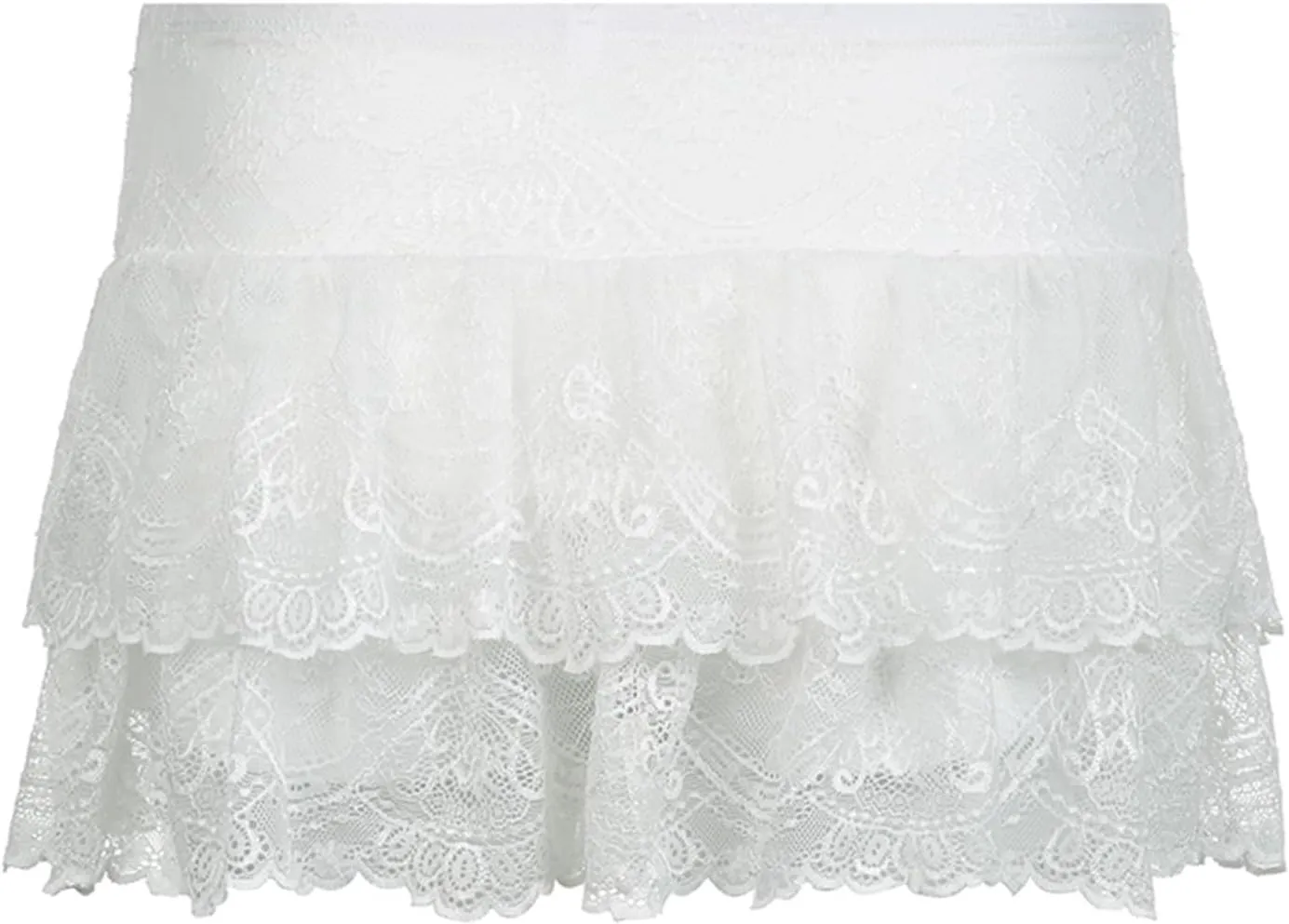 Boho Skirts for Women Summer Trendy Low Rise Y2K Elastic Waist Mesh Sheer Pleated Lightweight Mini Skirts