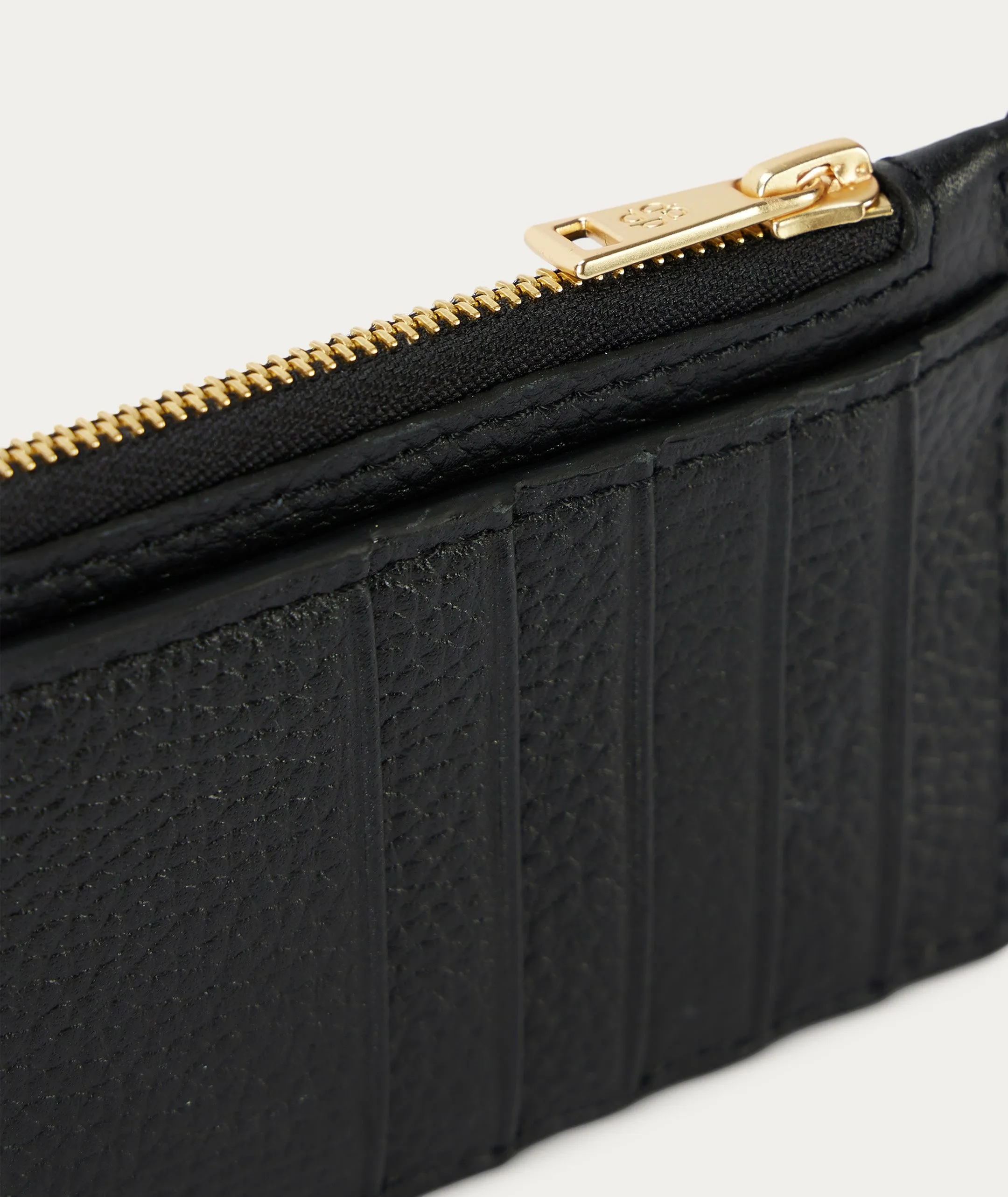Card Holder - Black/Brass