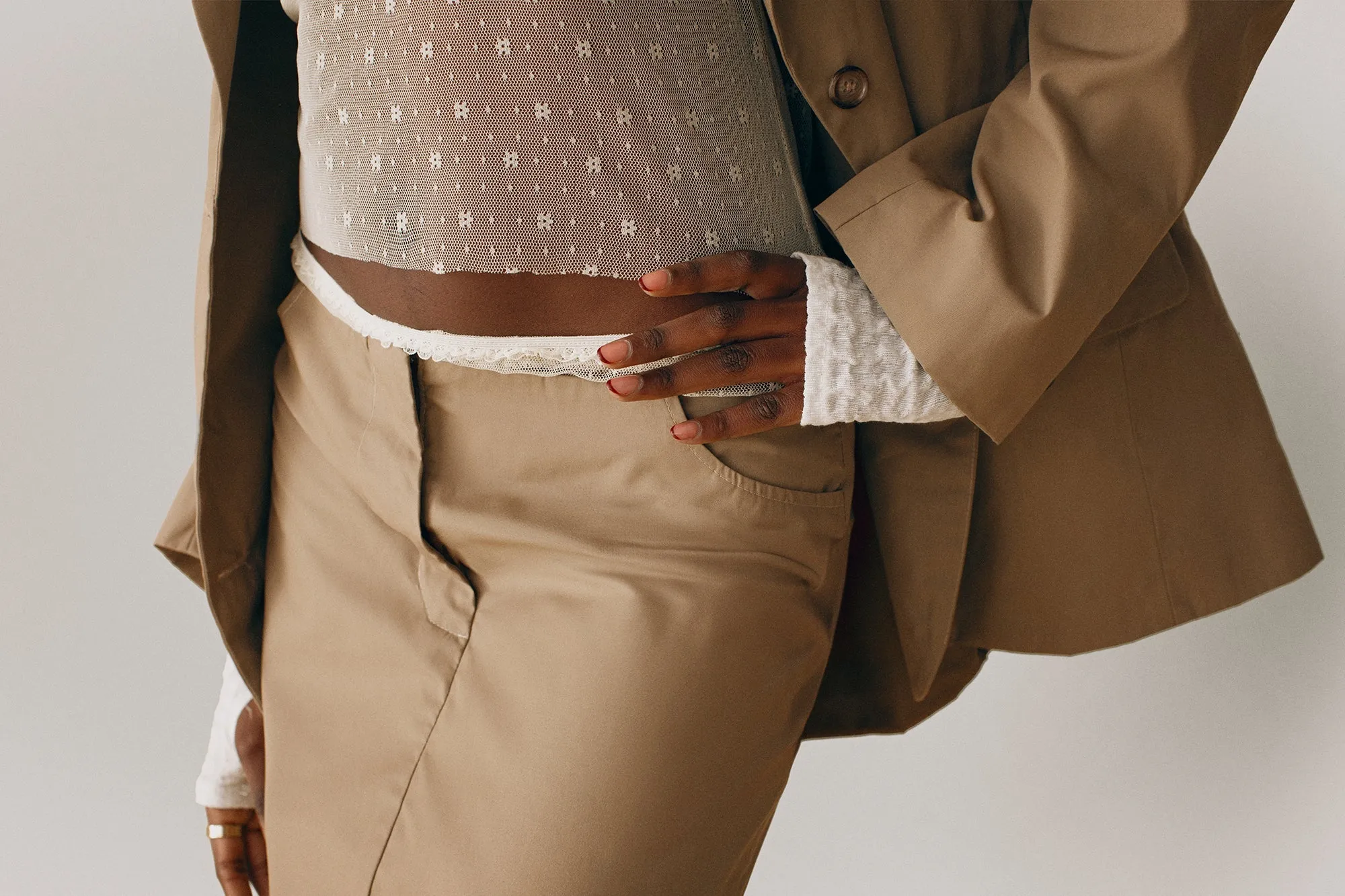 Cotton Pencil Skirt