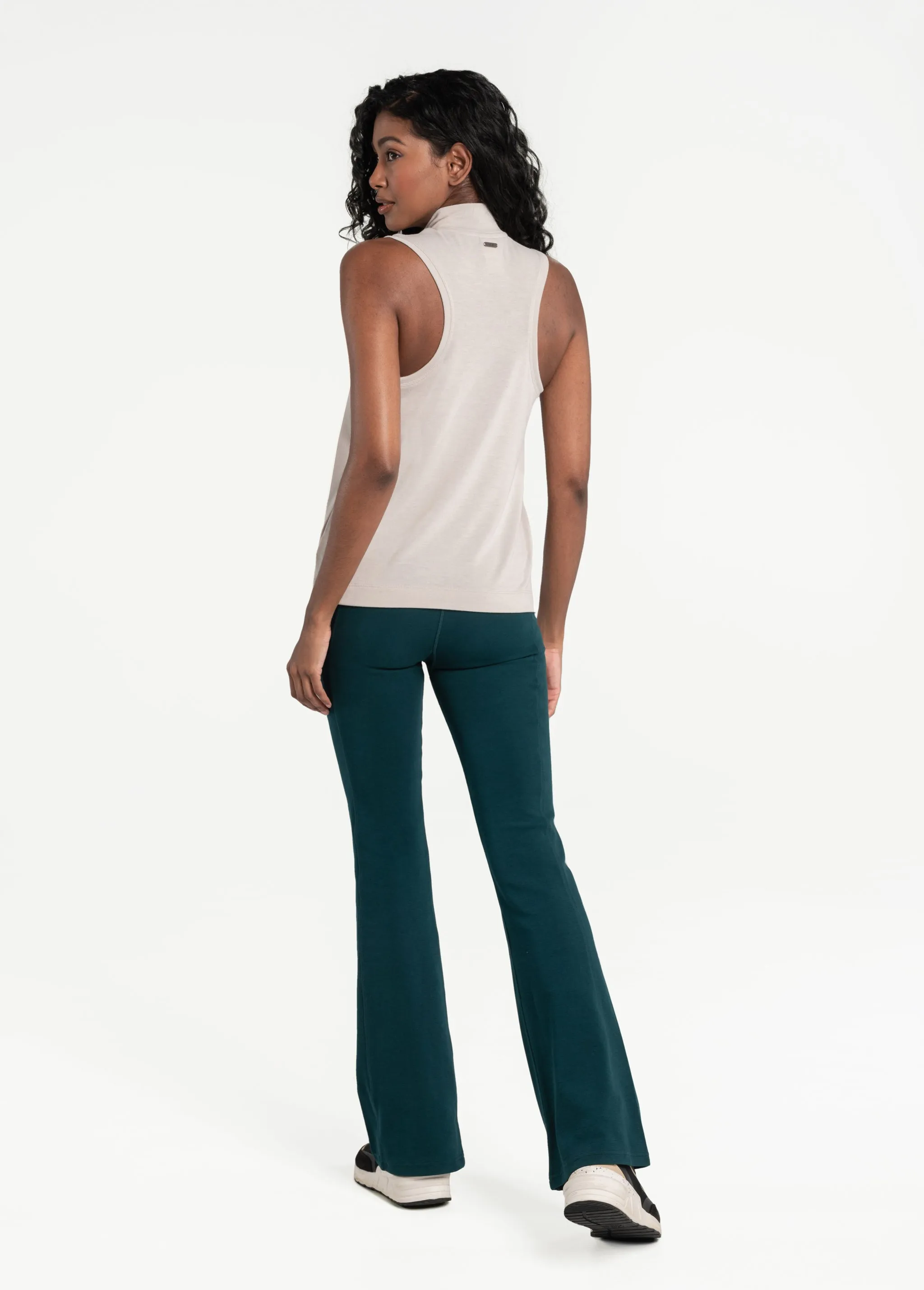 Downtown Sleeveless Mock Neck Top