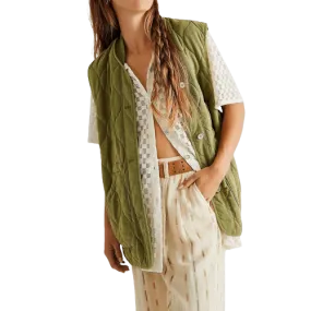 Free People Billy Military Vest Adventurer In Green