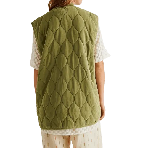 Free People Billy Military Vest Adventurer In Green