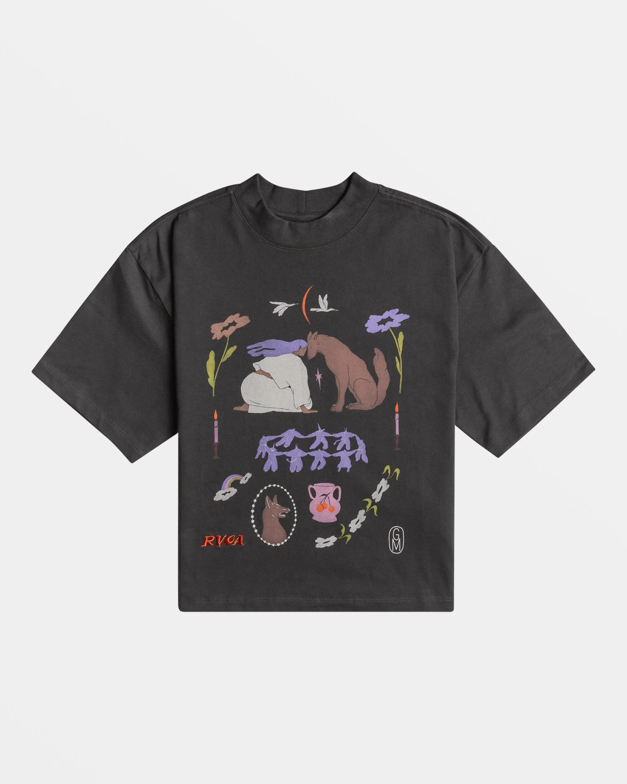 Gabrielle Monceaux Kinney Tee - Washed Black