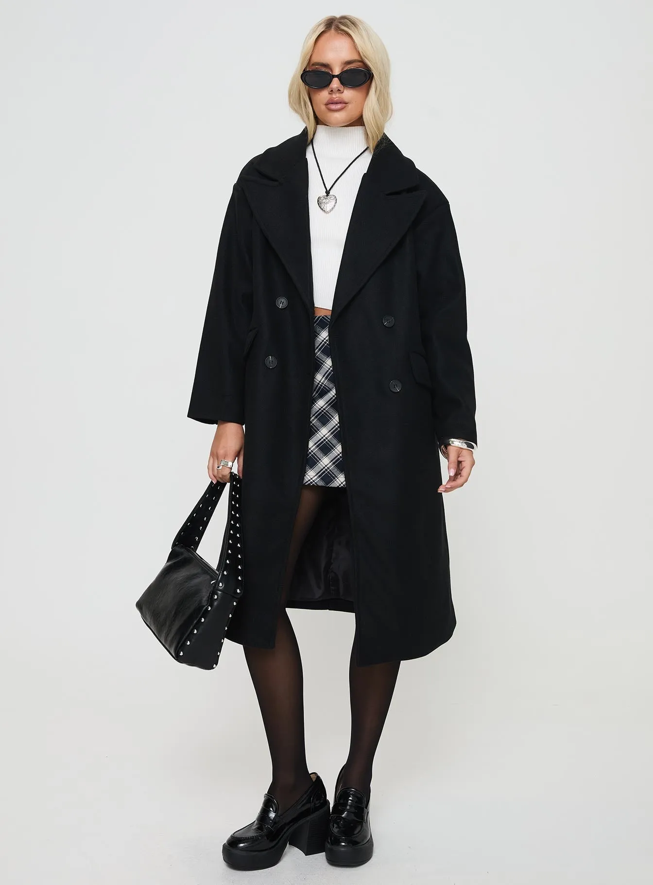 Inferno Longline Coat Black