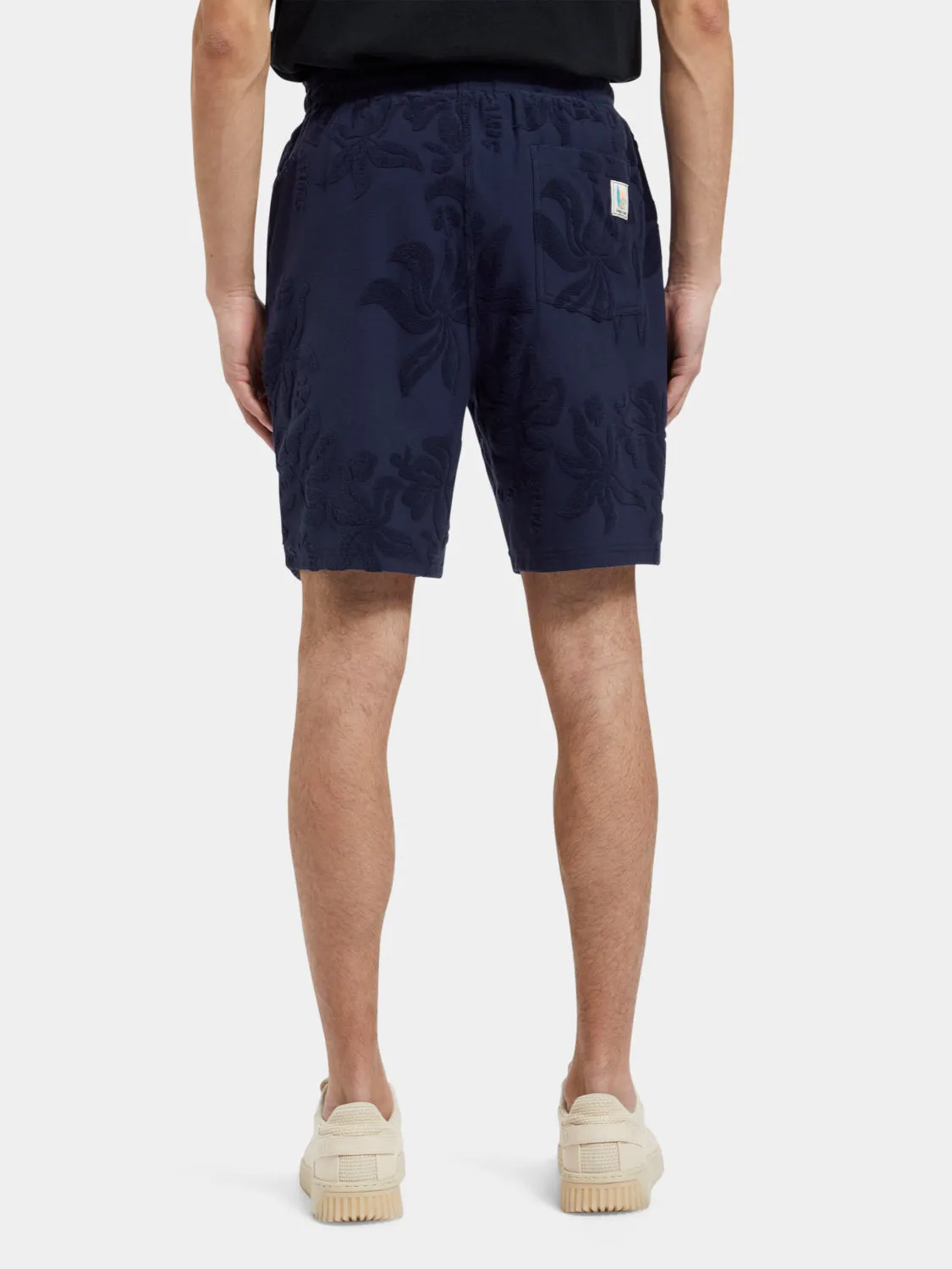 Jacquard towelling shorts