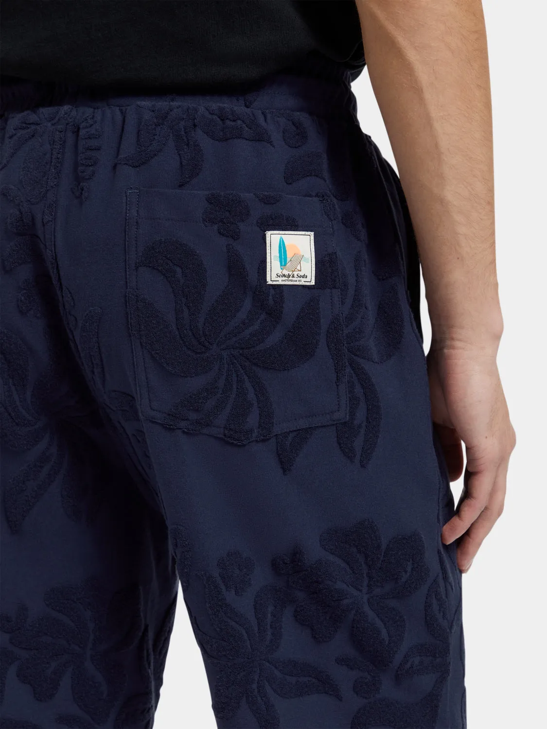 Jacquard towelling shorts