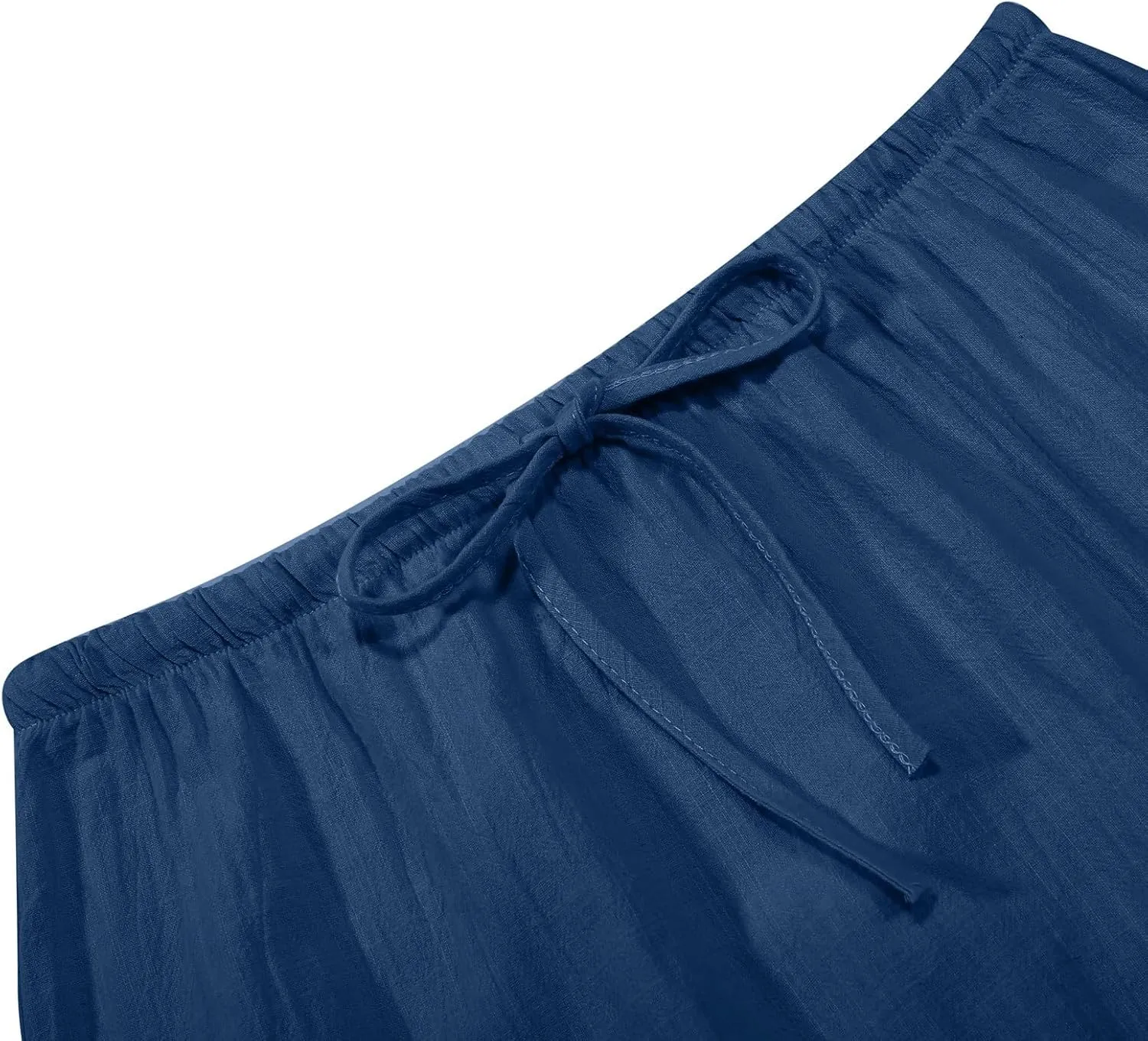 Long Skirts for Women with Slit High Elastic Waist Loose Solid Casual Maxi Skirt for Women Trendy 2025 Summer Vacation