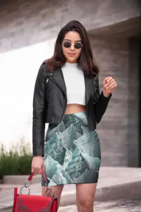 Mountain Sonnet Moonlit Stanza PT 3 Pencil Skirt