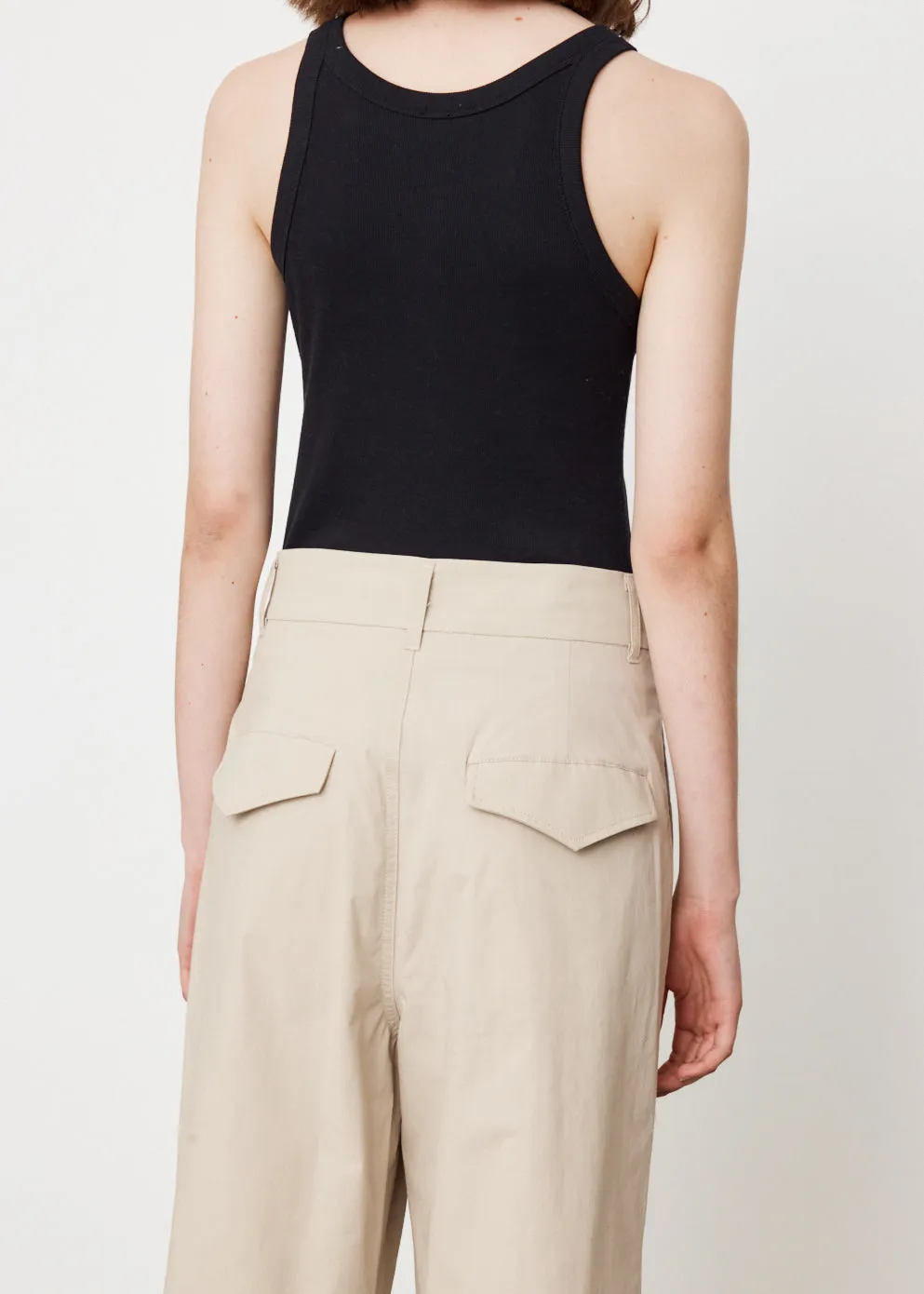 Relaxed Pleat Front Pants