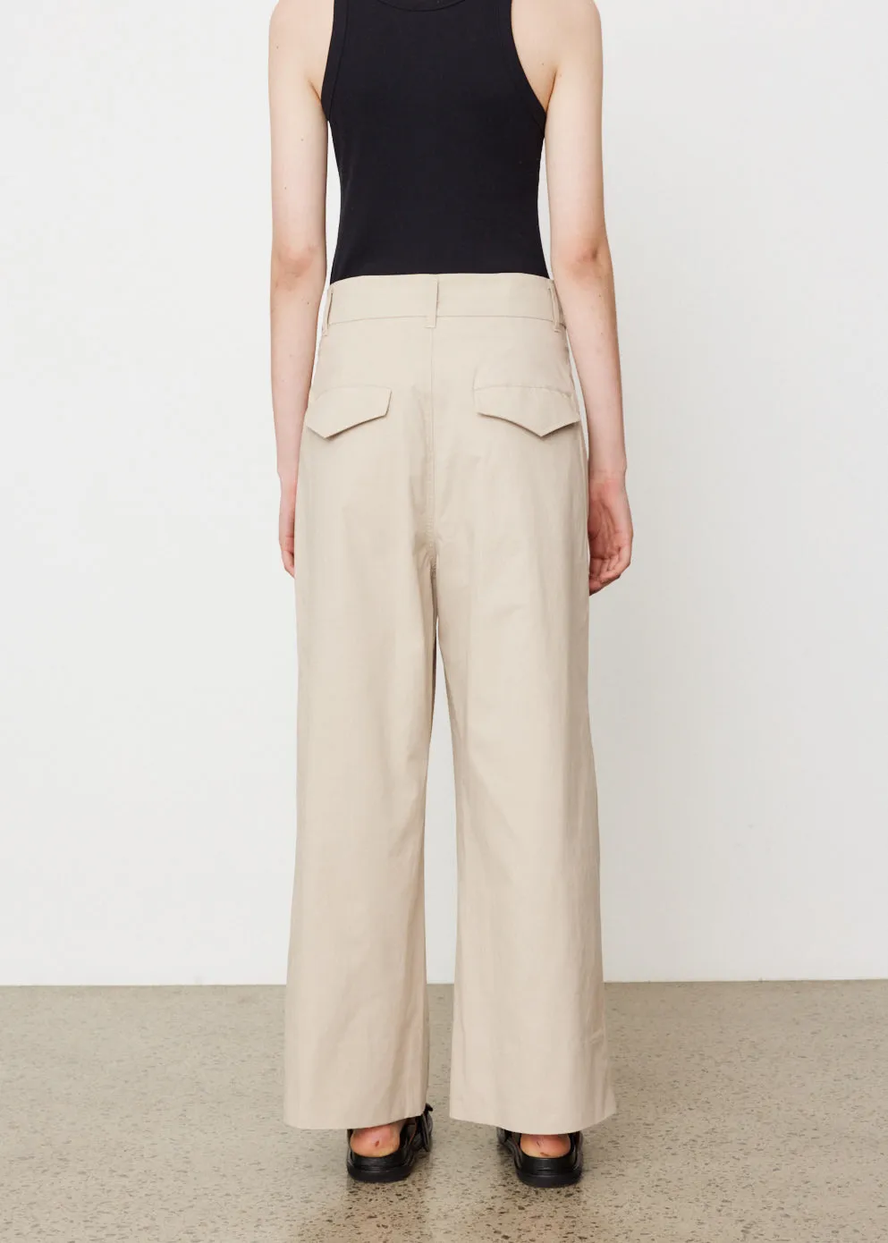 Relaxed Pleat Front Pants