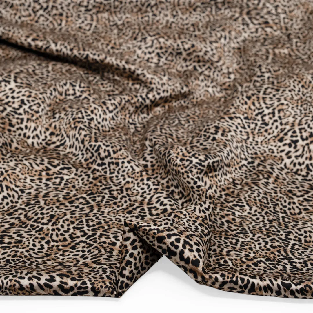 Remnant - 90cm - On The Prowl Lightweight Poly Satin - Parchment/Black