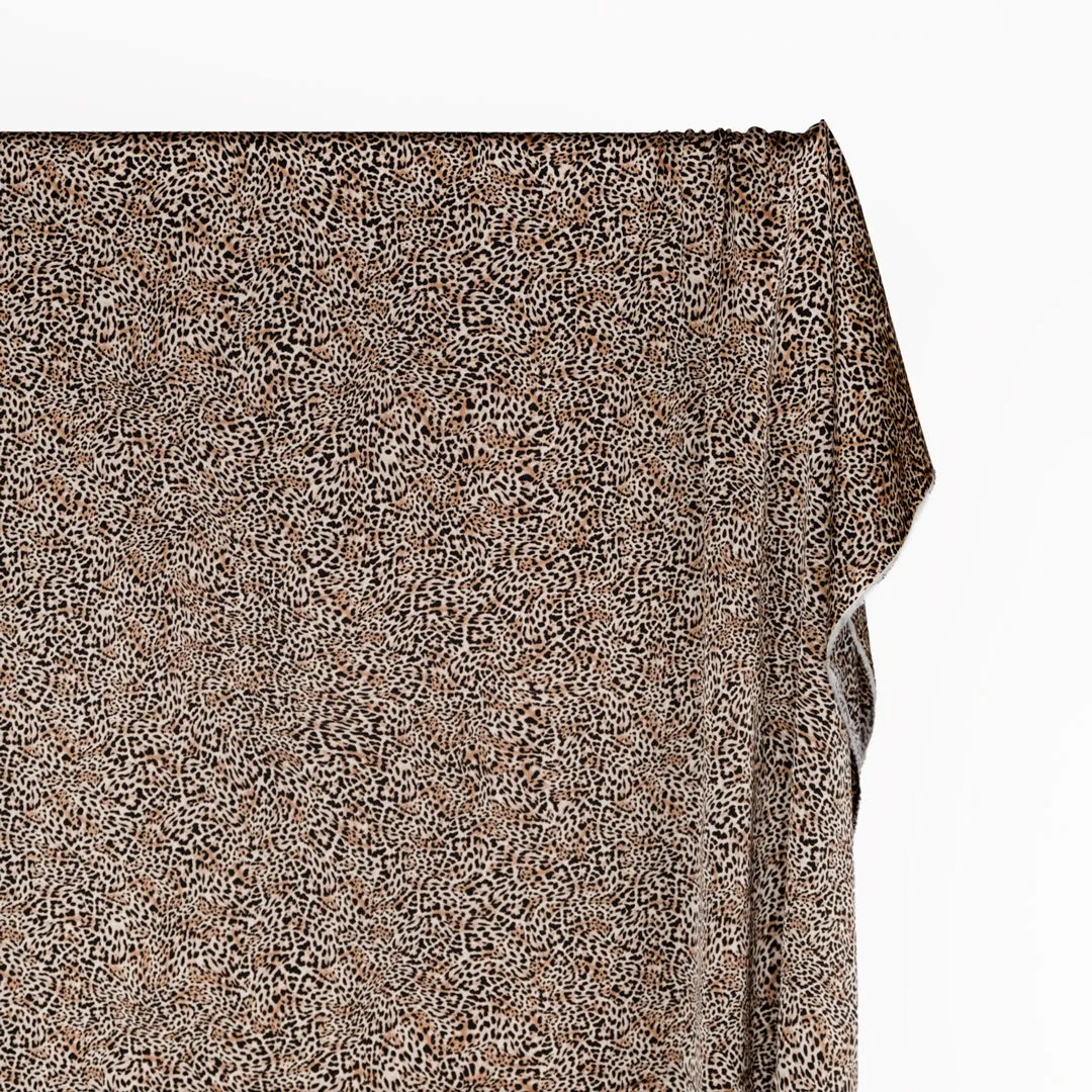 Remnant - 90cm - On The Prowl Lightweight Poly Satin - Parchment/Black