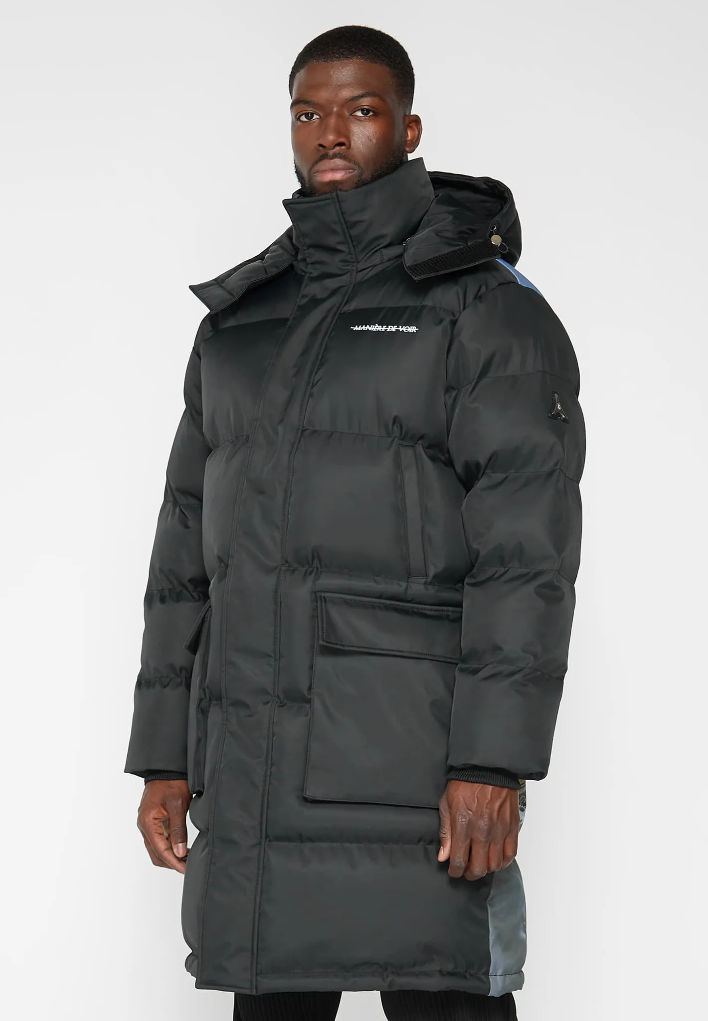 Renaissance Longline Puffer Coat - Black
