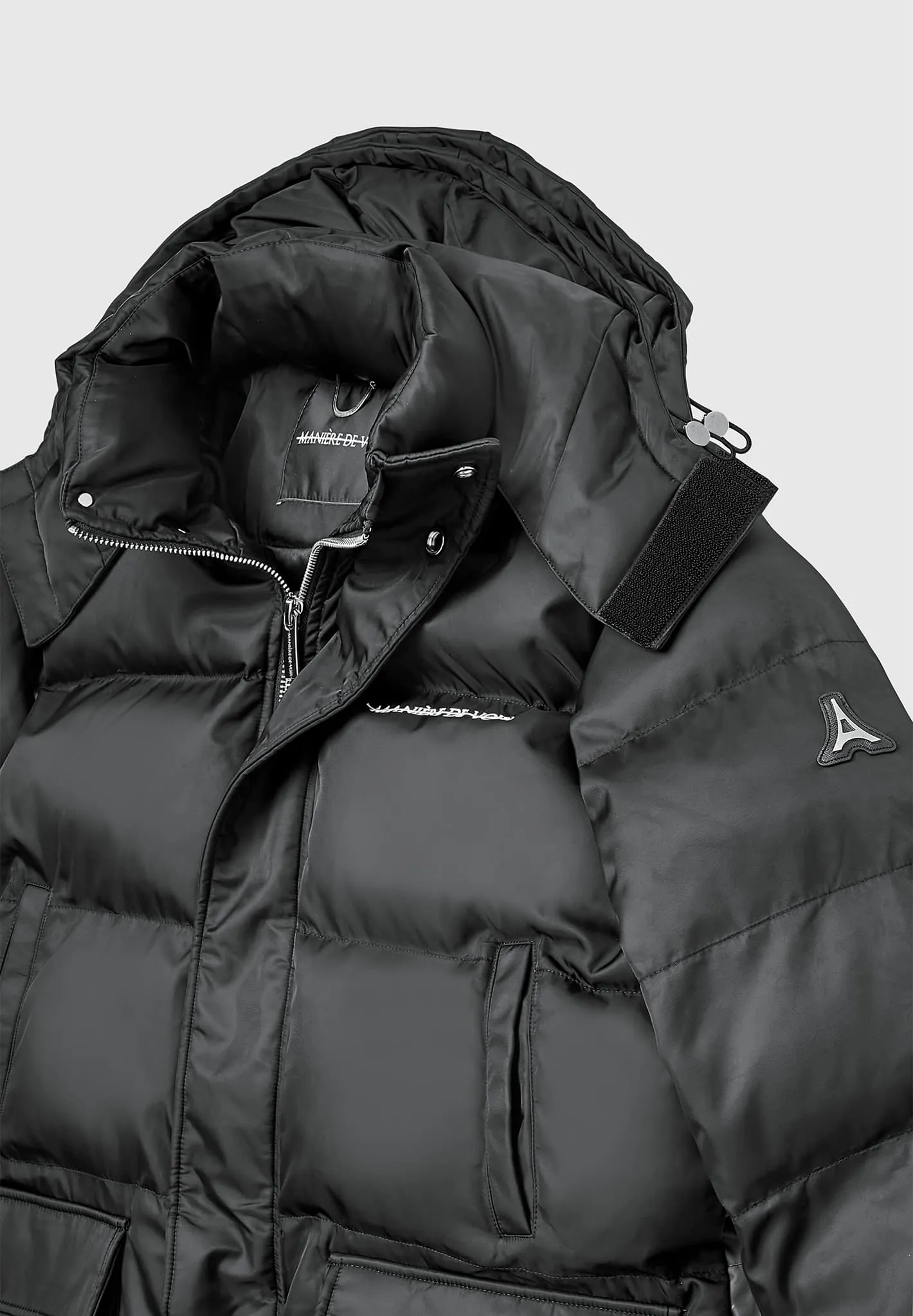 Renaissance Longline Puffer Coat - Black