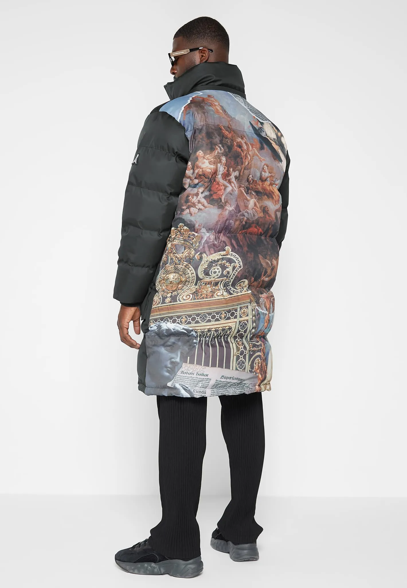 Renaissance Longline Puffer Coat - Black