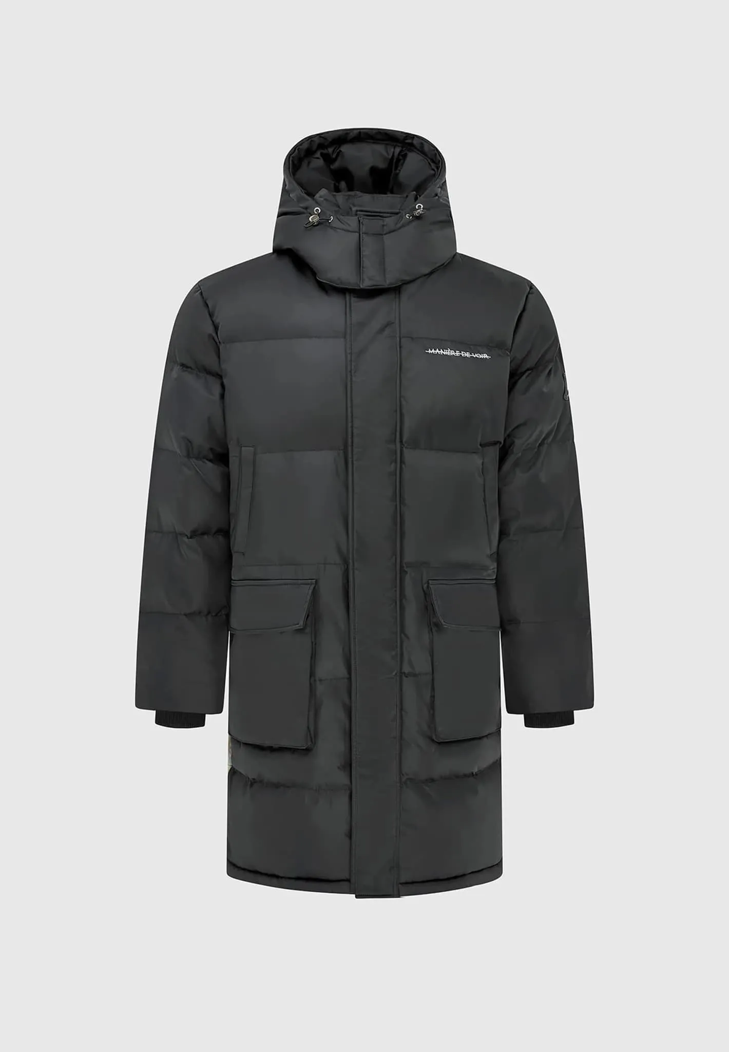 Renaissance Longline Puffer Coat - Black