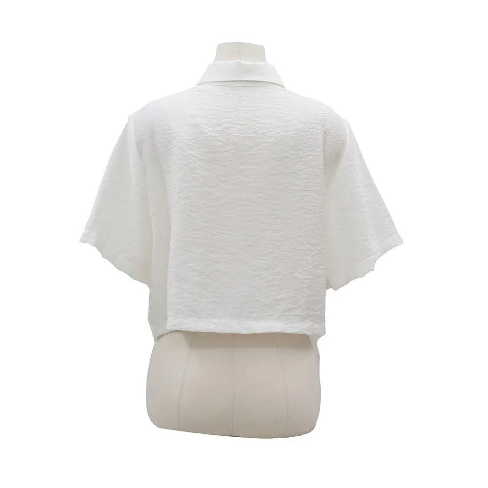 Silky Collared Shirt IJ09