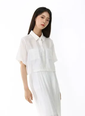 Silky Collared Shirt IJ09