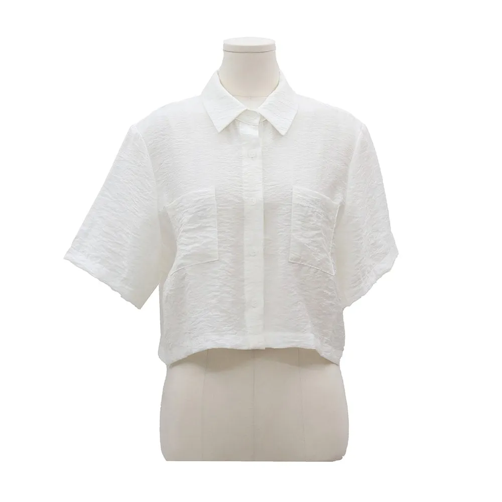 Silky Collared Shirt IJ09