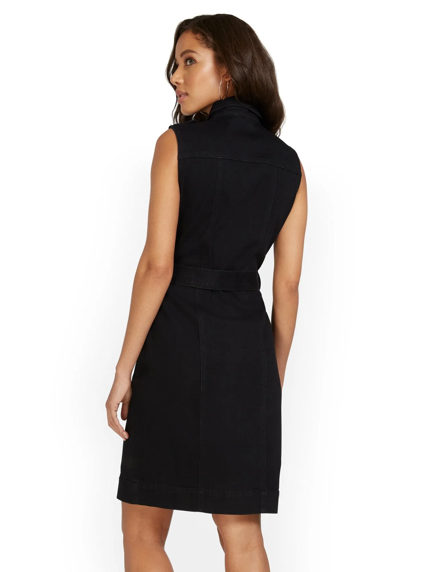 Sleeveless Denim Dress