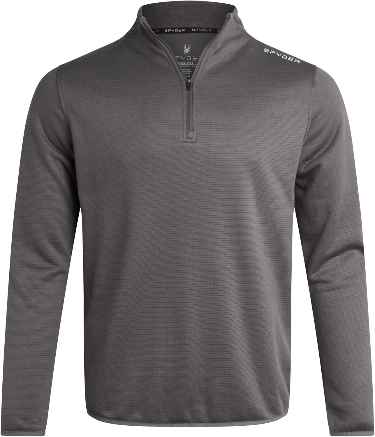 Spyder Men's Active Quarter Zip Sweatshirt - Lightweight Grid Fleece Athletic Mock Neck Pullover Sweatshirt (Sizes: S-XXL)