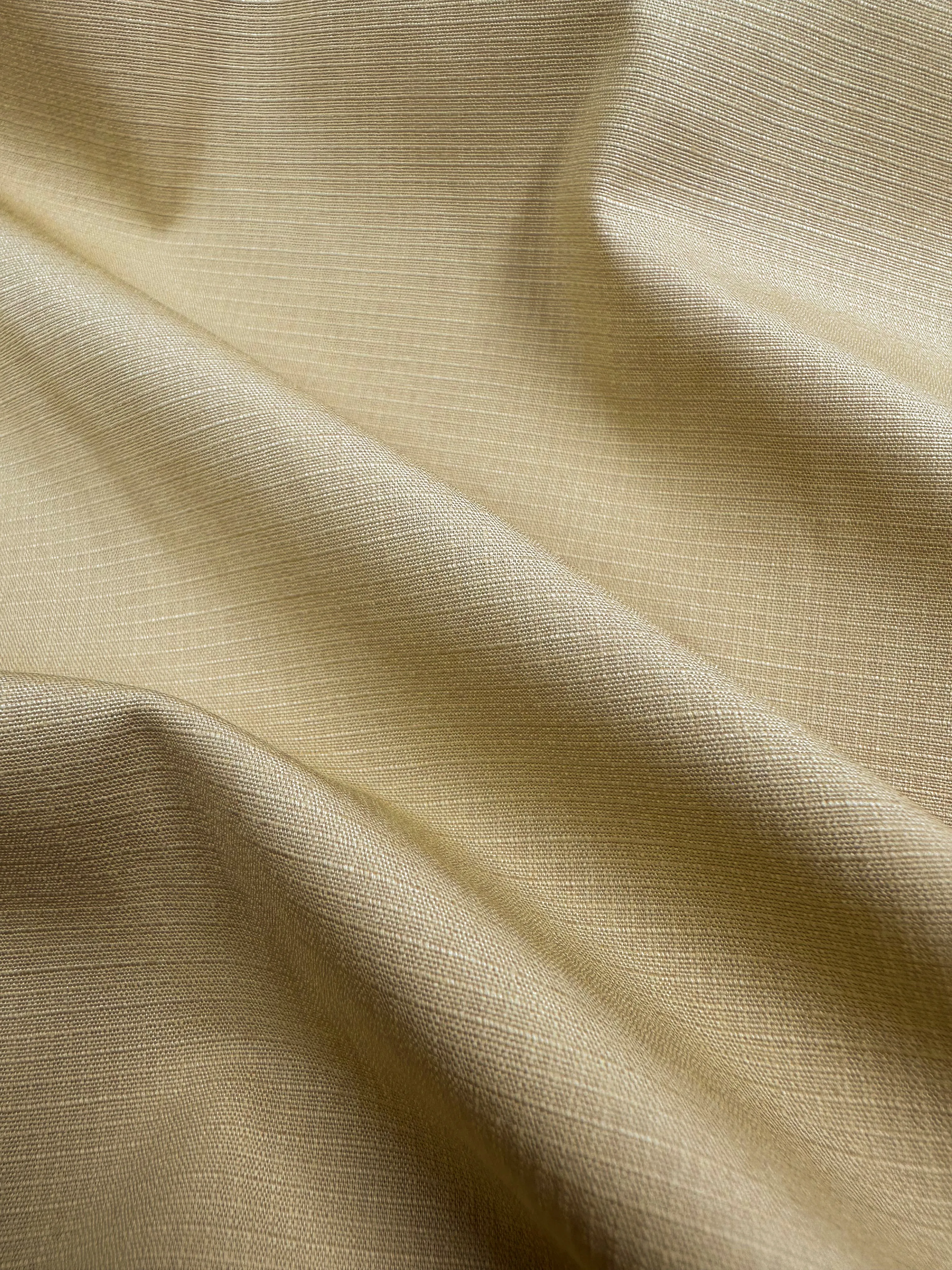 Textured Grid Cotton - Curry - 150cm