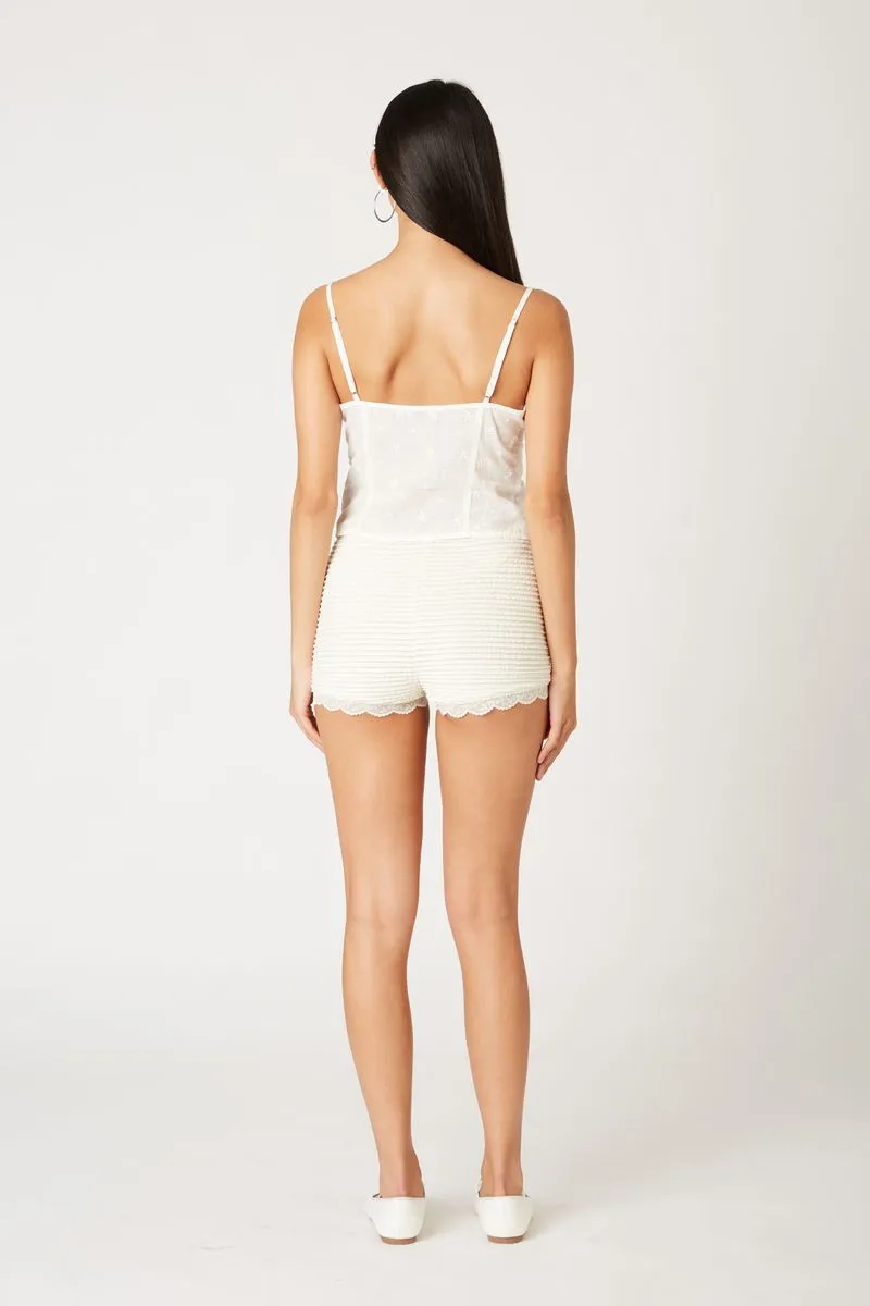 Textured Mini Shorts