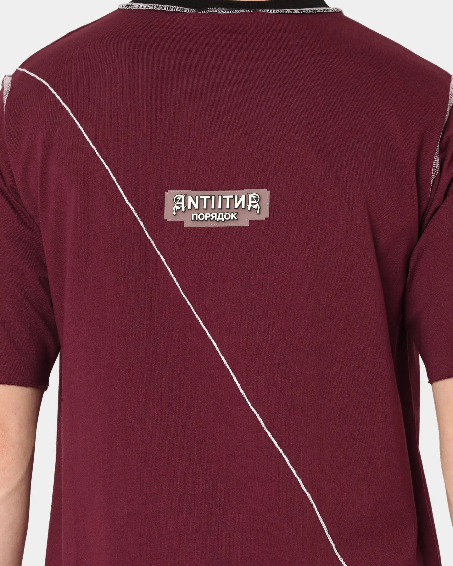The Anti Order Warsaw Ars T-Shirt Dark Burgundy
