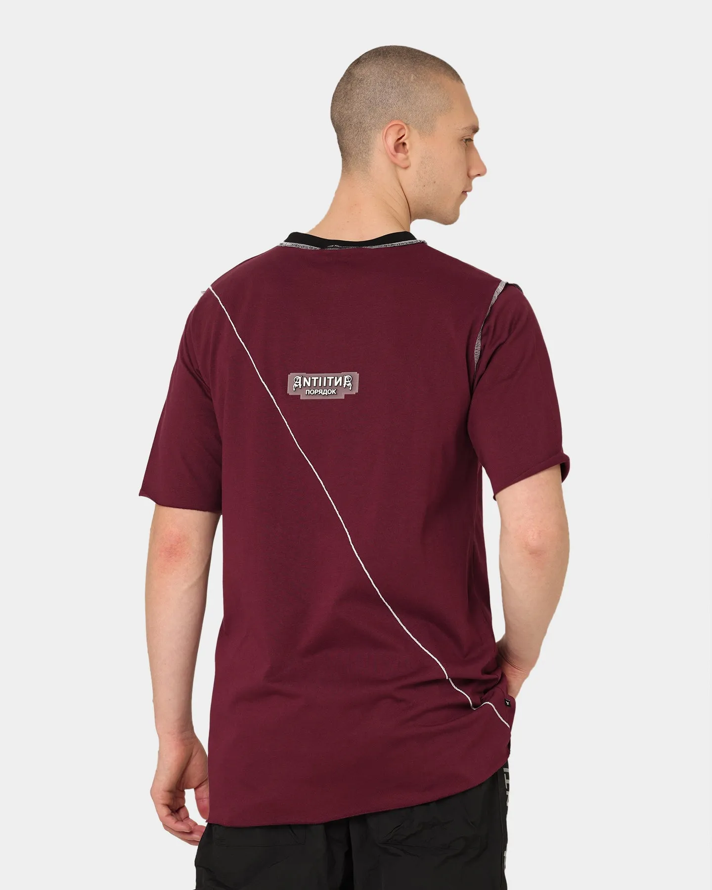 The Anti Order Warsaw Ars T-Shirt Dark Burgundy