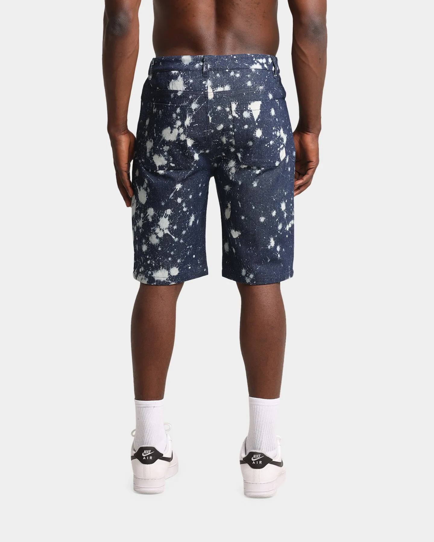 XXIII Ardell Textured Denim Shorts Blue
