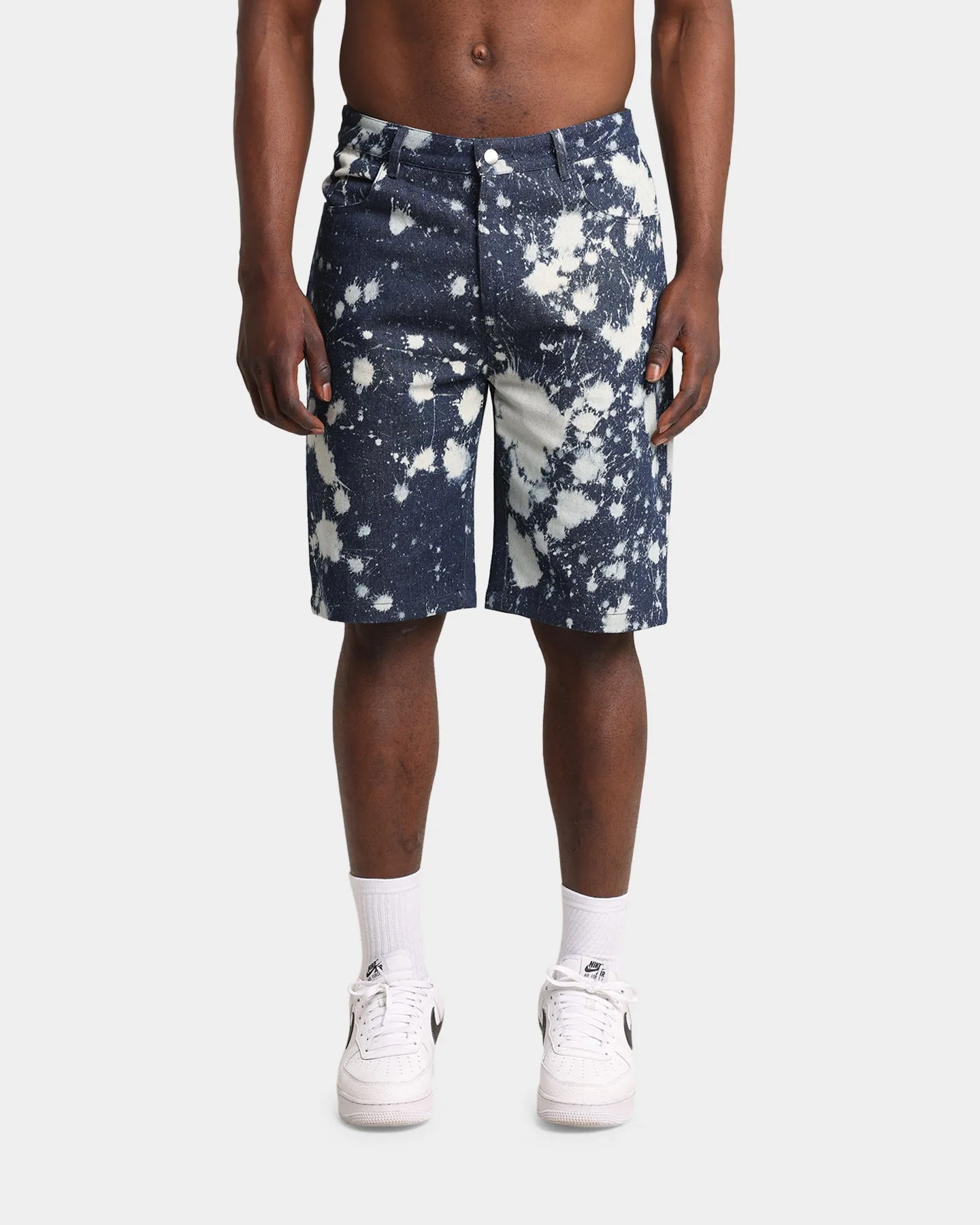 XXIII Ardell Textured Denim Shorts Blue